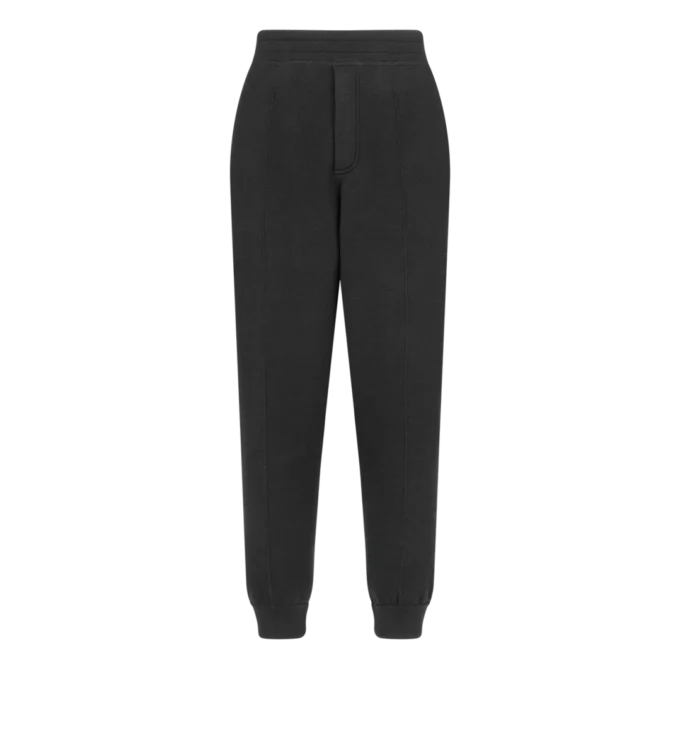 Pantaloni de jogging din lână cu două fețe
