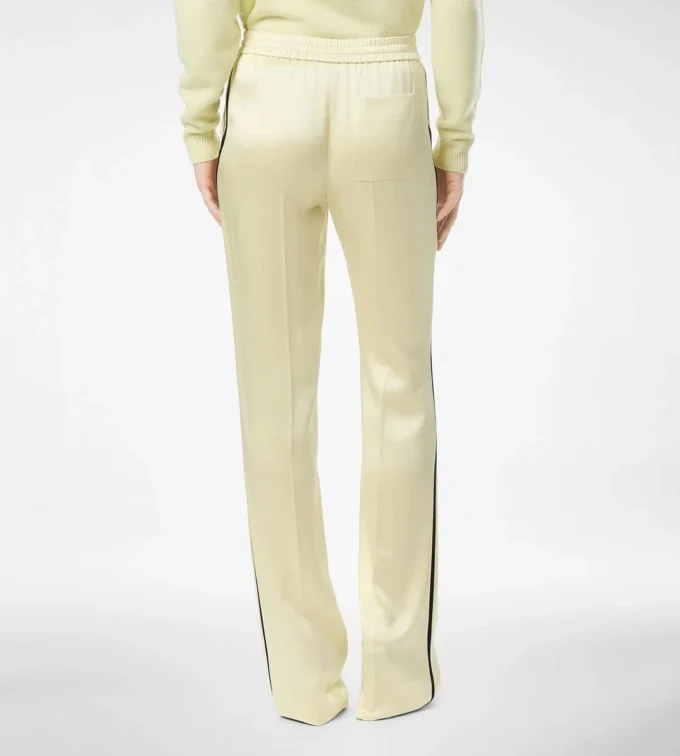 Pantaloni de jogging din satin dublu de mătase Pantaloni de jogging din satin dublu de mătase