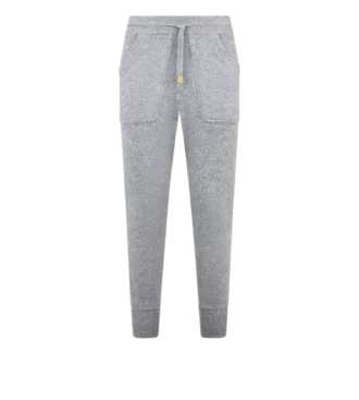 Pantaloni de jogging din tricot moale de cașmir