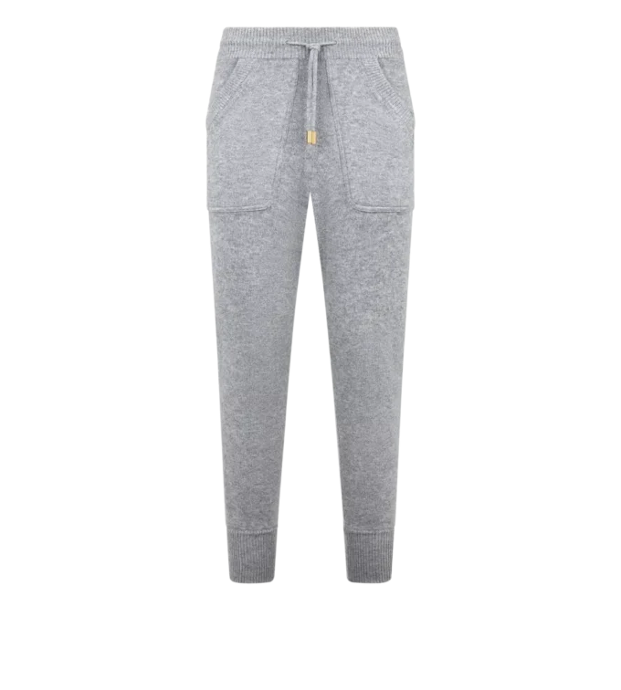 Pantaloni de jogging din tricot moale de cașmir