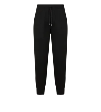 Pantaloni de jogging din viscoză cu două fețe