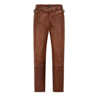 Pantaloni de motociclist din piele de bivol