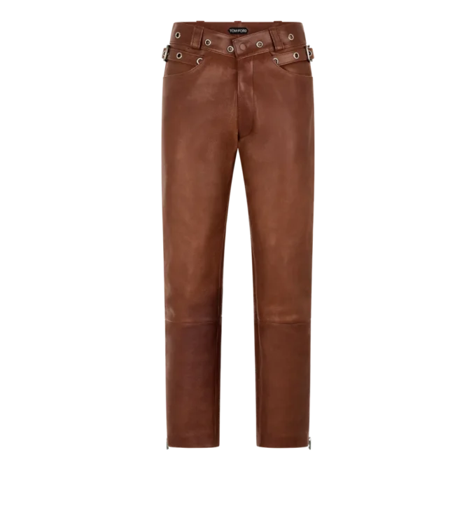 Pantaloni de motociclist din piele de bivol Pantaloni de motociclist din piele de bivol