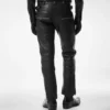 Pantaloni de motociclist din piele granulată Pantaloni de motociclist din piele granulată