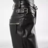 Pantaloni de motociclist din piele texturată Pantaloni de motociclist din piele texturată