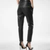 Pantaloni de motociclist din piele texturată Pantaloni de motociclist din piele texturată