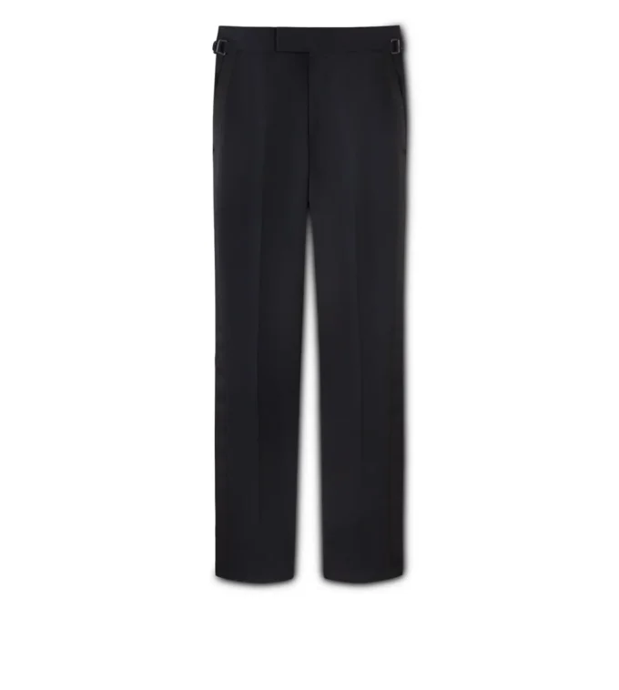 Pantaloni de seară negri din mohair O’Connor