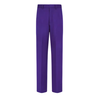 Pantaloni din cașmir cu țesătură twill dublă divizibilă