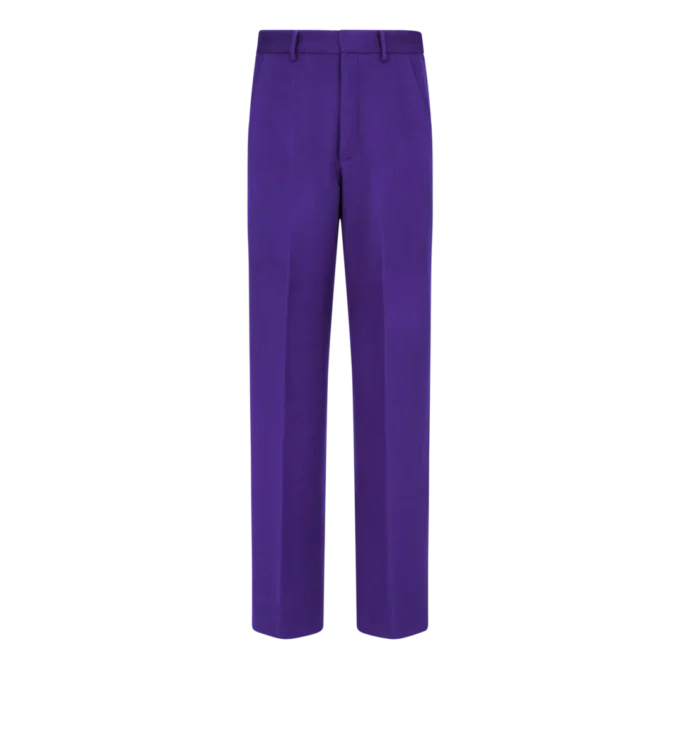 Pantaloni din cașmir cu țesătură twill dublă divizibilă Pantaloni din cașmir cu țesătură twill dublă divizibilă