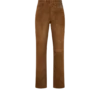 Pantaloni din piele de miel cu cinci buzunare și logo Tf în relief Pantaloni din piele de miel cu cinci buzunare și logo Tf în relief