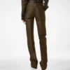 Pantaloni drepți croco jacquard
