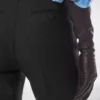 Pantaloni drepți croiți din amestec de lână și mătase Pantaloni drepți croiți din amestec de lână și mătase