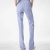 Pantaloni drepți croiți din lână ușoară cu două fețe Pantaloni drepți croiți din lână ușoară cu două fețe