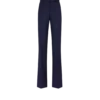 Pantaloni drepți croiți din lână virgină cu dungi tonale Pantaloni drepți croiți din lână virgină cu dungi tonale