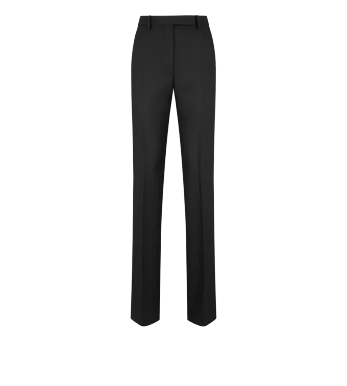 Pantaloni drepți croiți în zig-zag Pantaloni drepți croiți în zig-zag
