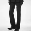 Pantaloni drepți croiți în zig-zag Pantaloni drepți croiți în zig-zag