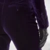 Pantaloni drepți din catifea de bumbac Pantaloni drepți din catifea de bumbac