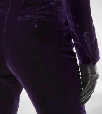 Pantaloni drepți din catifea de bumbac