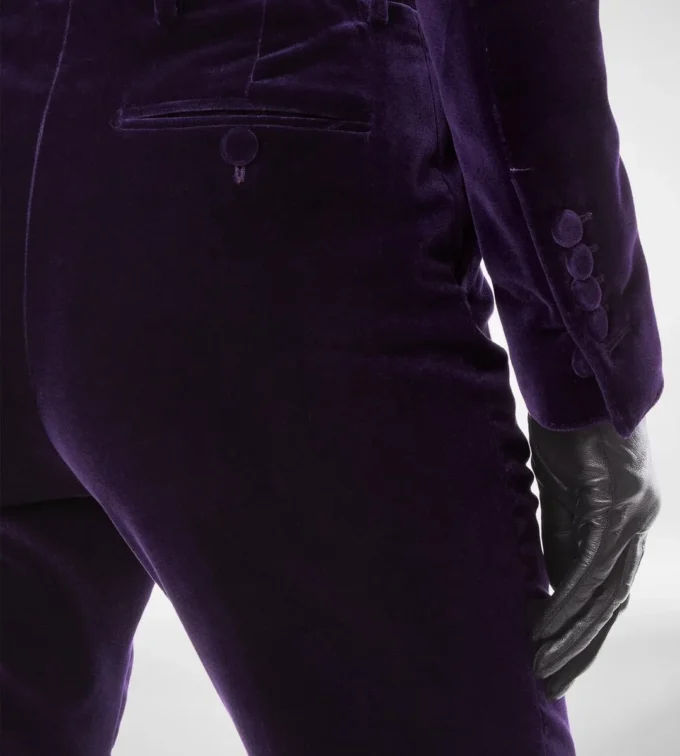 Pantaloni drepți din catifea de bumbac Pantaloni drepți din catifea de bumbac