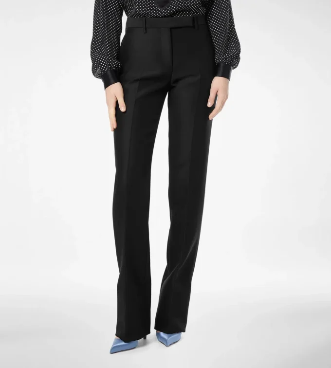 Pantaloni drepți din lână și mătase Radzmir Pantaloni drepți din lână și mătase Radzmir