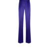 Pantaloni drepți plisați din jacquard cu buline Pantaloni drepți plisați din jacquard cu buline