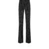 Pantaloni drepți relaxați, cu pliuri, din lână și bumbac Barathea, cu dungi Pantaloni drepți relaxați, cu pliuri, din lână și bumbac Barathea, cu dungi