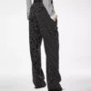 Pantaloni drepți relaxați, cu pliuri, din lână și bumbac Barathea, cu dungi Pantaloni drepți relaxați, cu pliuri, din lână și bumbac Barathea, cu dungi