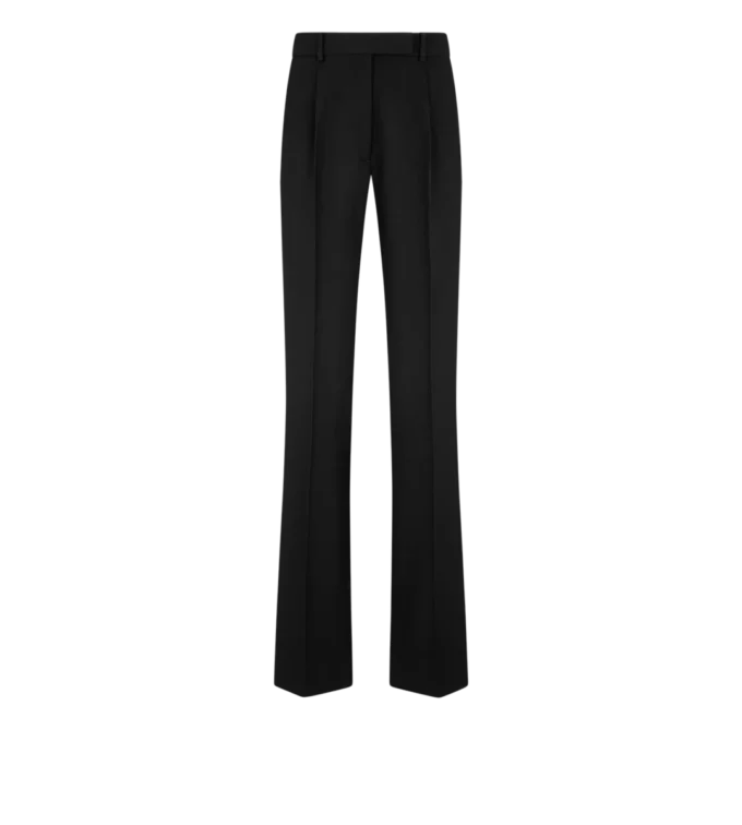 Pantaloni drepți, relaxați, cu pliuri, Sharp Grain De Poudre Pantaloni drepți, relaxați, cu pliuri, Sharp Grain De Poudre