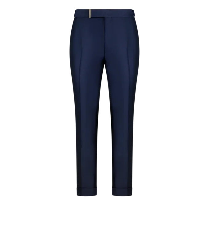 Pantaloni Dyllan din mohair și mătase Pantaloni Dyllan din mohair și mătase