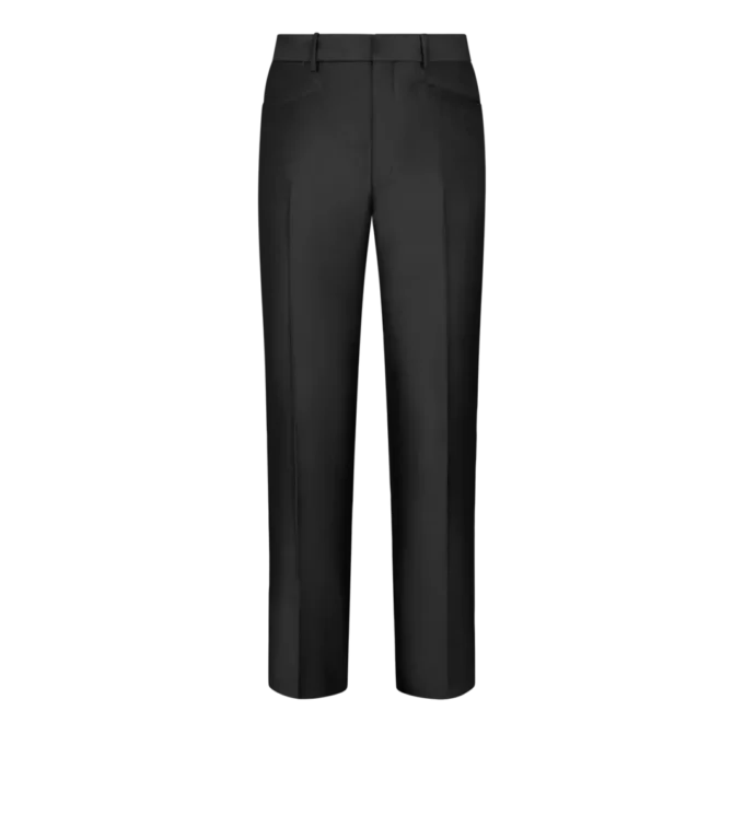 Pantaloni Dyllan din mohair și mătase