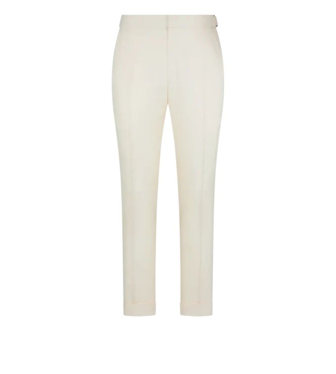 Pantaloni Dyllan din pânză de mătase
