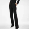 Pantaloni eleganți din gabardină de lână, cu bordură Pantaloni eleganți din gabardină de lână, cu bordură