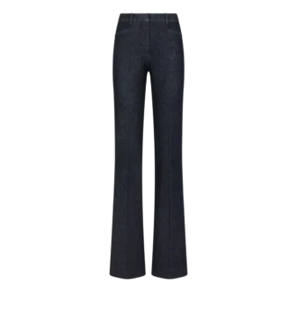 Pantaloni evazați din denim croiți pe măsură Pantaloni evazați din denim croiți pe măsură