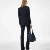 Pantaloni evazați din denim croiți pe măsură