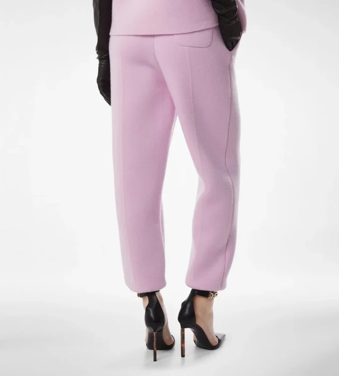 Pantaloni jogging sculpturali din amestec de cașmir ultrafin Pantaloni jogging sculpturali din amestec de cașmir ultrafin