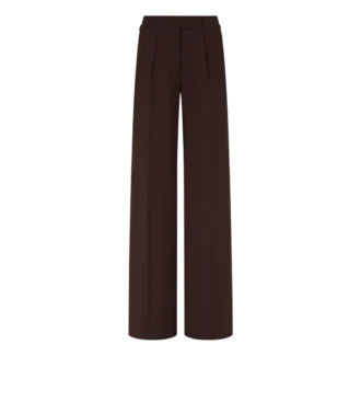 Pantaloni largi cu două pliuri, croiți pe măsură