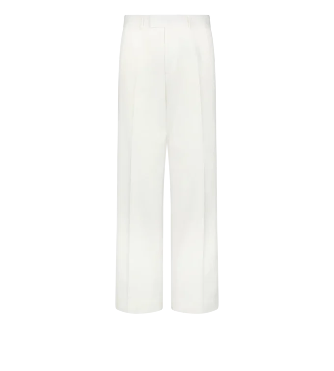 Pantaloni largi din bumbac drill Pantaloni largi din bumbac drill