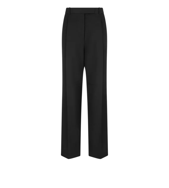 Pantaloni plisați din lână Pantaloni plisați din lână