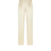 Pantaloni plisați din mătase și lână Pantaloni plisați din mătase și lână