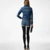 Pantaloni scurți confortabili din denim spălat cu pietre Pantaloni scurți confortabili din denim spălat cu pietre
