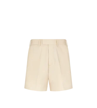 Pantaloni scurți croiți din bumbac periat