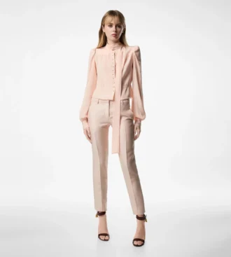 Pantaloni skinny croiți