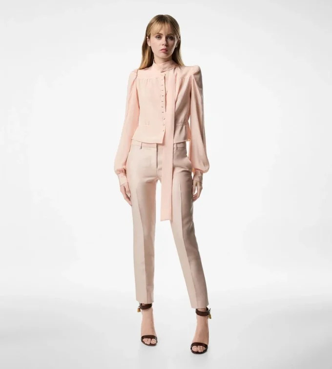 Pantaloni skinny croiți Pantaloni skinny croiți