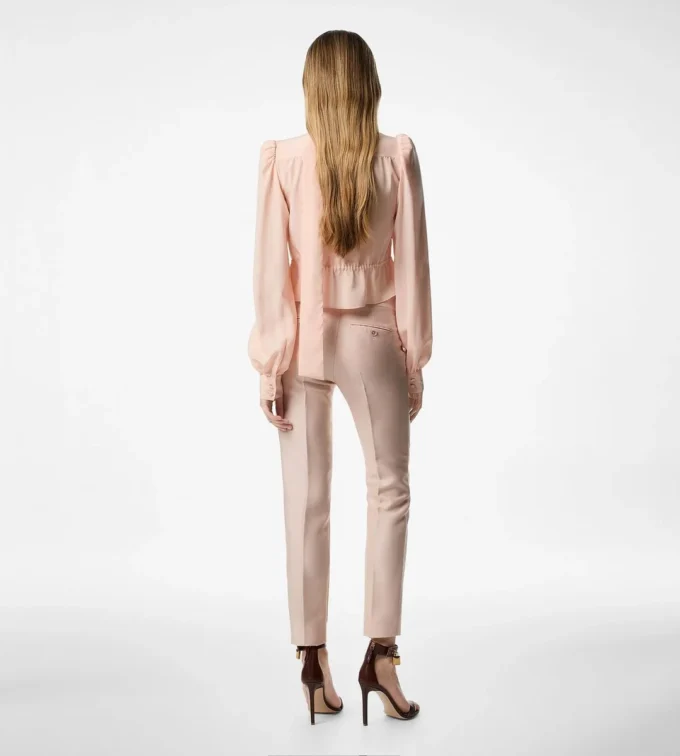 Pantaloni skinny croiți Pantaloni skinny croiți