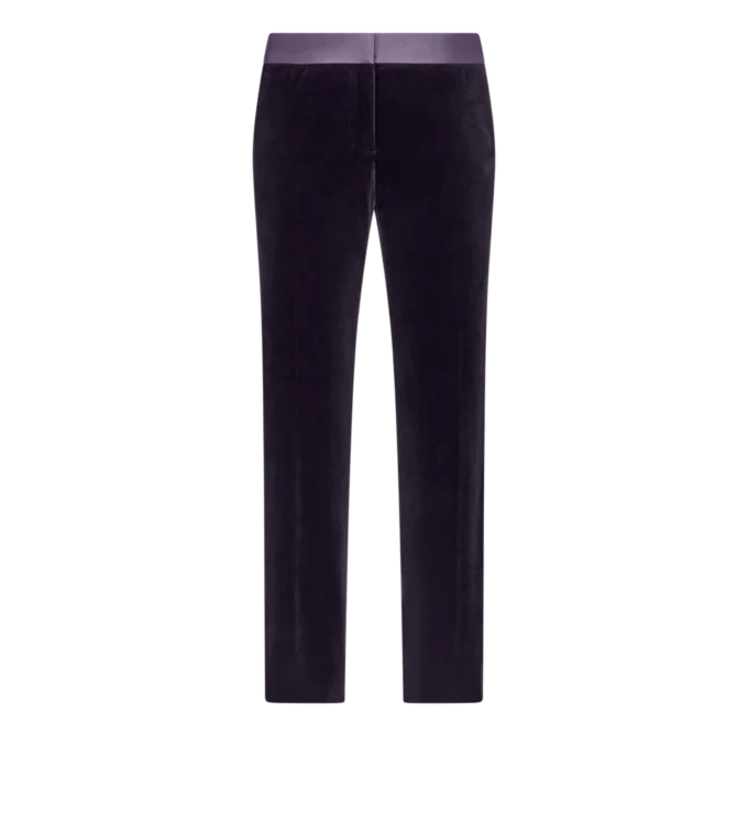 Pantaloni skinny din catifea, croiți ca un smoking Pantaloni skinny din catifea, croiți ca un smoking