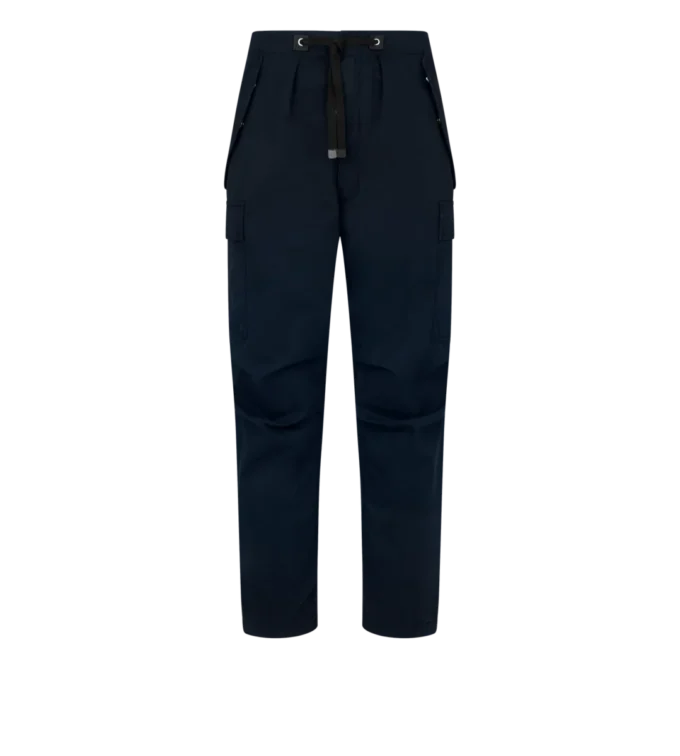 Pantaloni sport cargo din twill enzimatic
