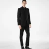 Pantaloni ușori din bouclé cu paiete Pantaloni ușori din bouclé cu paiete