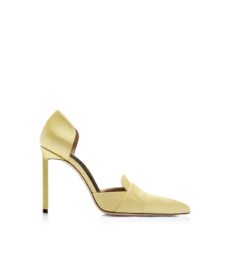 Pantofi cu toc Eva D’Orsay din satin