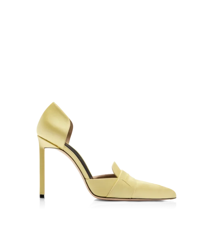 Pantofi cu toc Eva D’Orsay din satin Pantofi cu toc Eva D’Orsay din satin