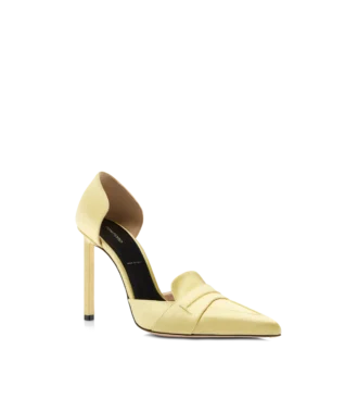 Pantofi cu toc Eva D’Orsay din satin